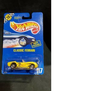 Hot Wheels Classic Ferrari 117 With Chrome Pipes Blue Card